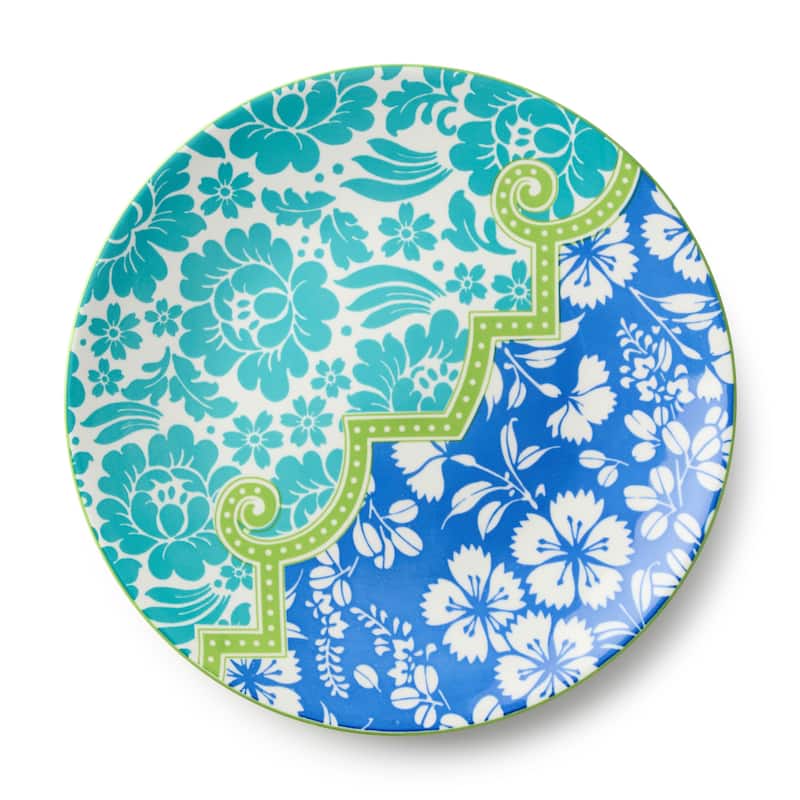 Certified International Pavillion 10.5" Dinner Plates, Set of 6 Assorted Designs - 10.50"L x 10.50"W x 1.13"H