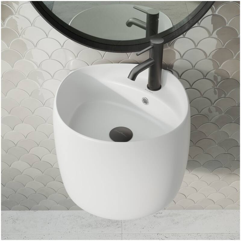 Swiss Madison SM-WS324 Ivy 18-1/2" Square Ceramic Wall Mounted