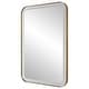 preview thumbnail 7 of 9, Uttermost Crofton Lighted Brass Vanity Mirror - 22.25"x 32.25"