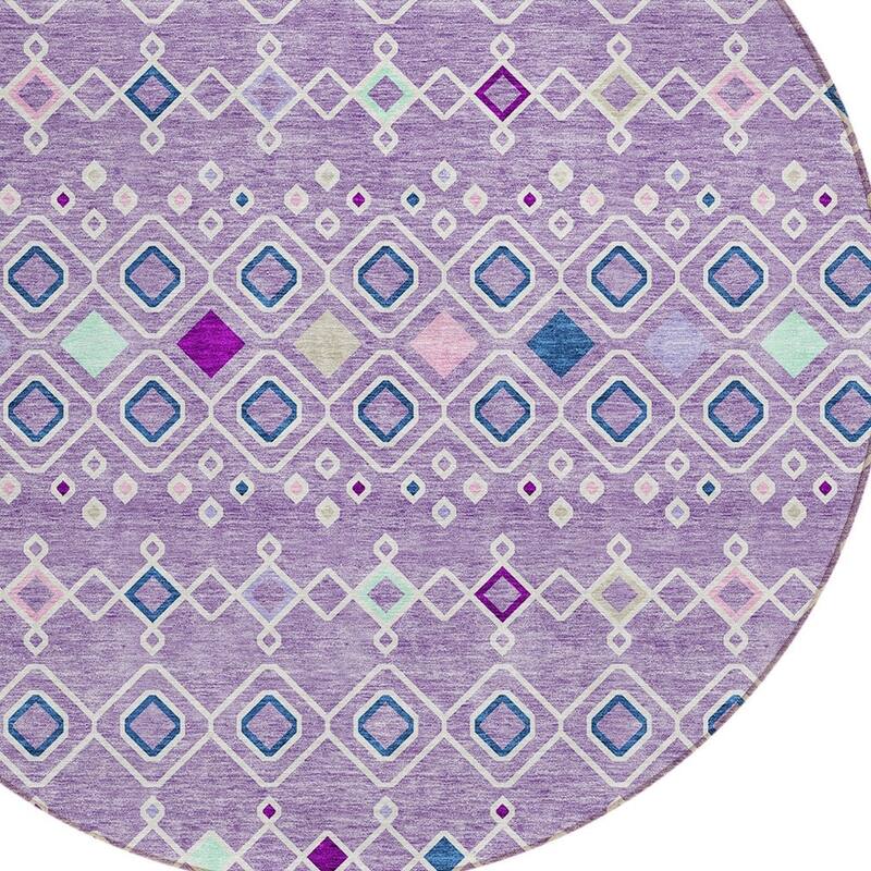 HomeRoots Geometric Modern Rectangle Outdoor Rug