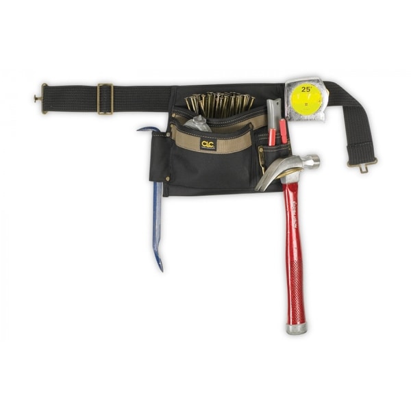 CLC 1245 Carpenters Nail & Tool Bag, 6 Pockets