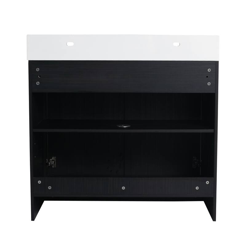 Malwee 24"/30"/36"/48" Bathroom Vanity with Sink, FreeStanding Vanity with Soft Close Doors and adjustable shelf
