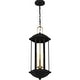 preview thumbnail 4 of 5, Crestfield 3-Light Matte Black Outdoor Hanging Lantern