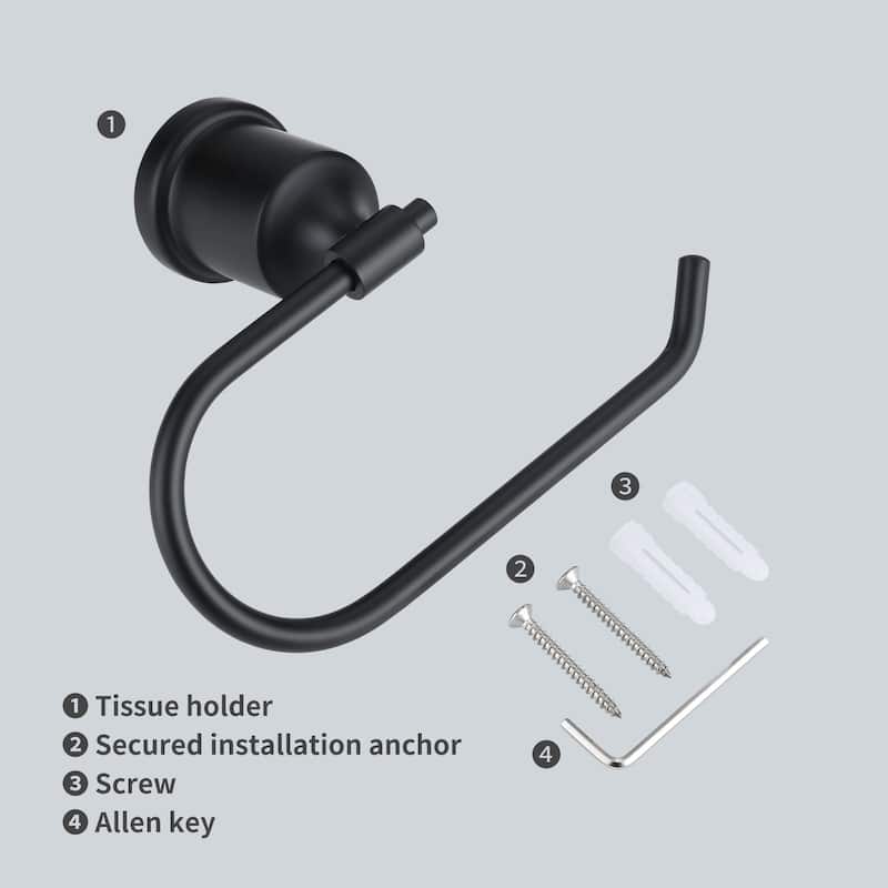 WOWOW Wall-Mounted Stainless Steel Bathroom Toilet Paper Holder