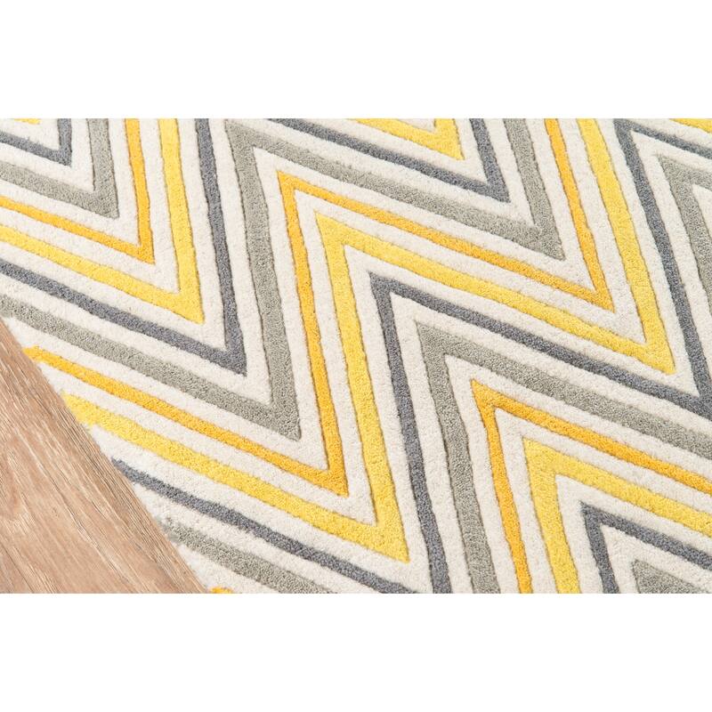 Momeni Delhi Hand Tufted Wool Contemporary Striped Area Rug