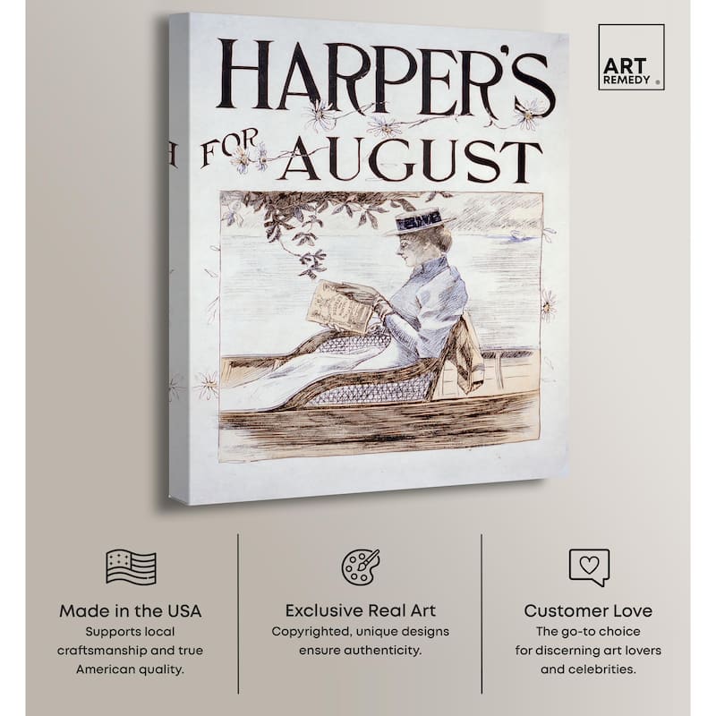 Harpers Penfield August 1892 Canvas by Art Remedy, Gallery Wrapped