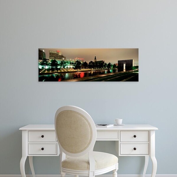 Easy Art Prints Panoramic Image 'Oklahoma City Memorial, Alfred P. Murrah Federal Building, Oklahoma City' Canvas Art