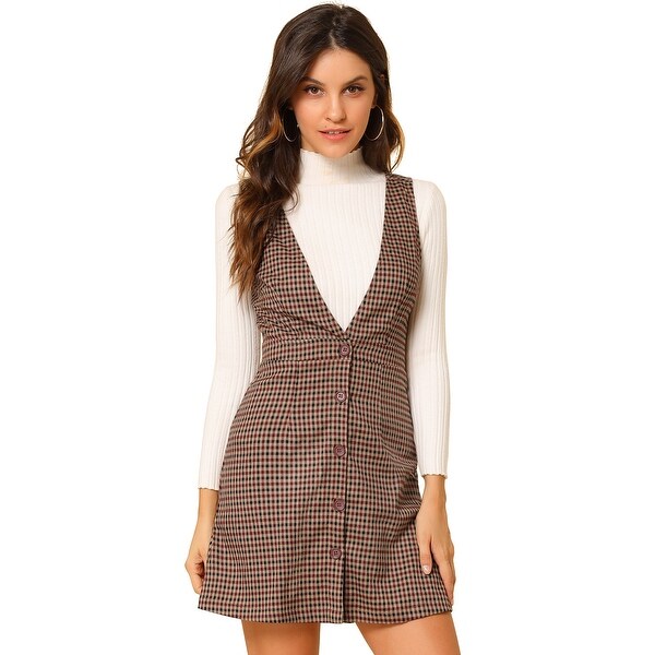 houndstooth pinafore
