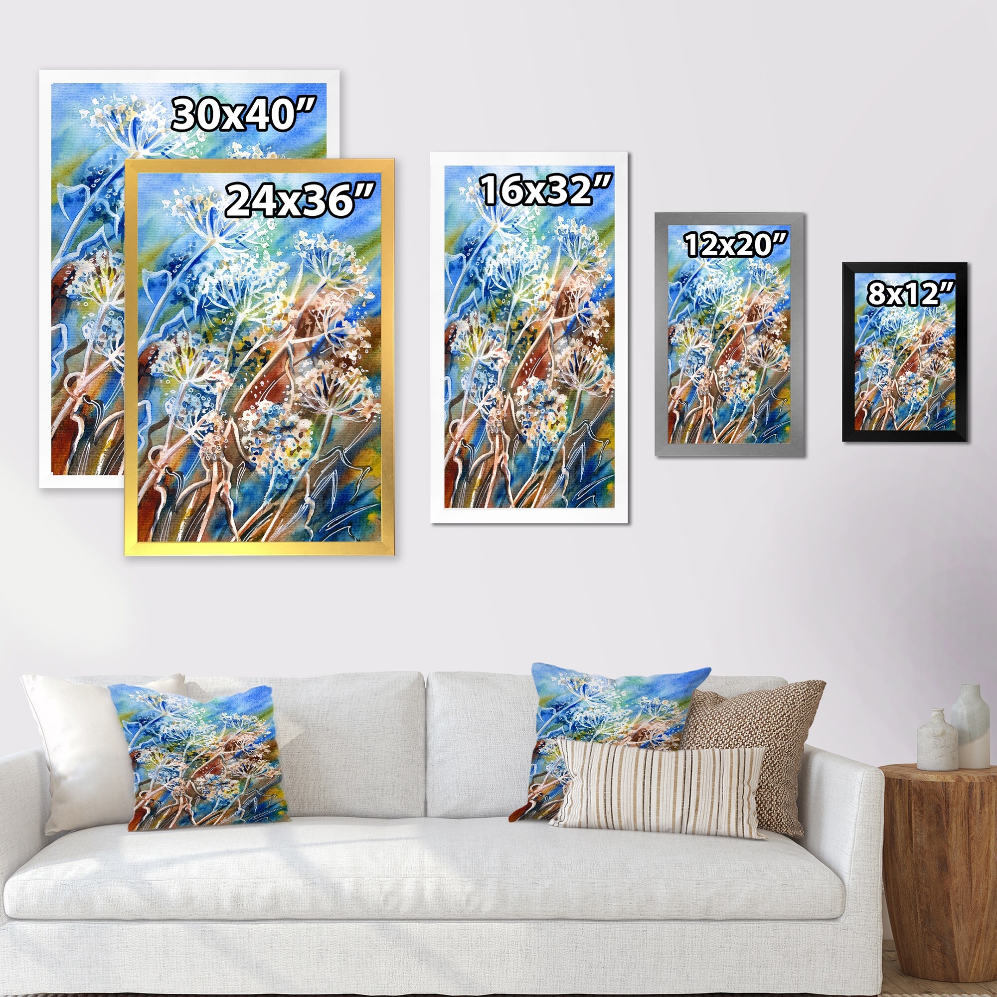 Abstract Umbrella Forest Plants Wall Art by Designart  -image