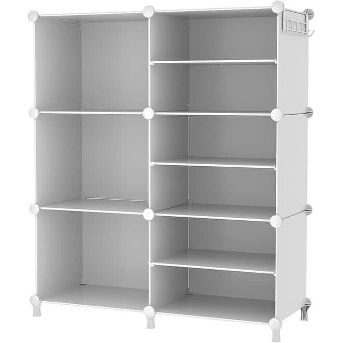 6 Cube Closet Organizer Storage Shelves - White