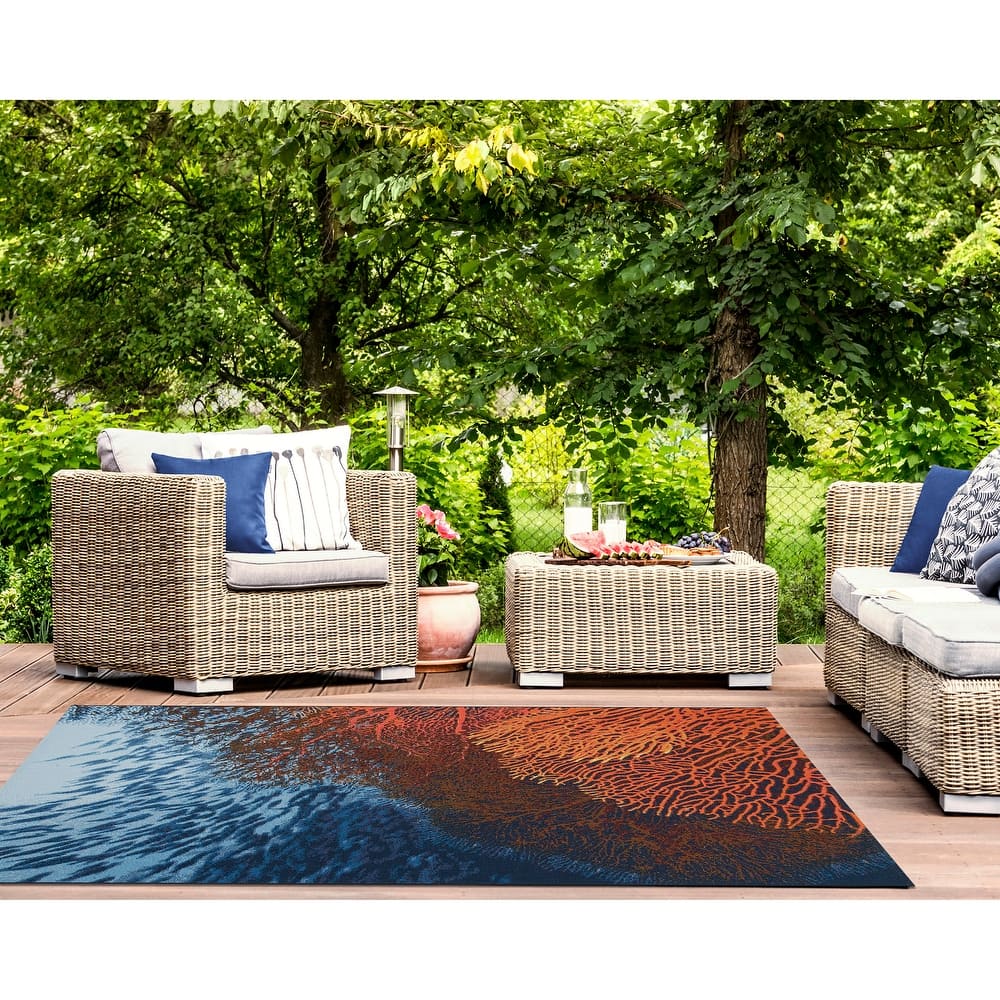 Liora Manne Marina Coral Indoor/Outdoor Rug
