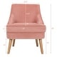 preview thumbnail 4 of 34, Costway Accent Chair Velvet Upholstered Single Sofa with Rubber Wood - 27'' x 25'' x 30''