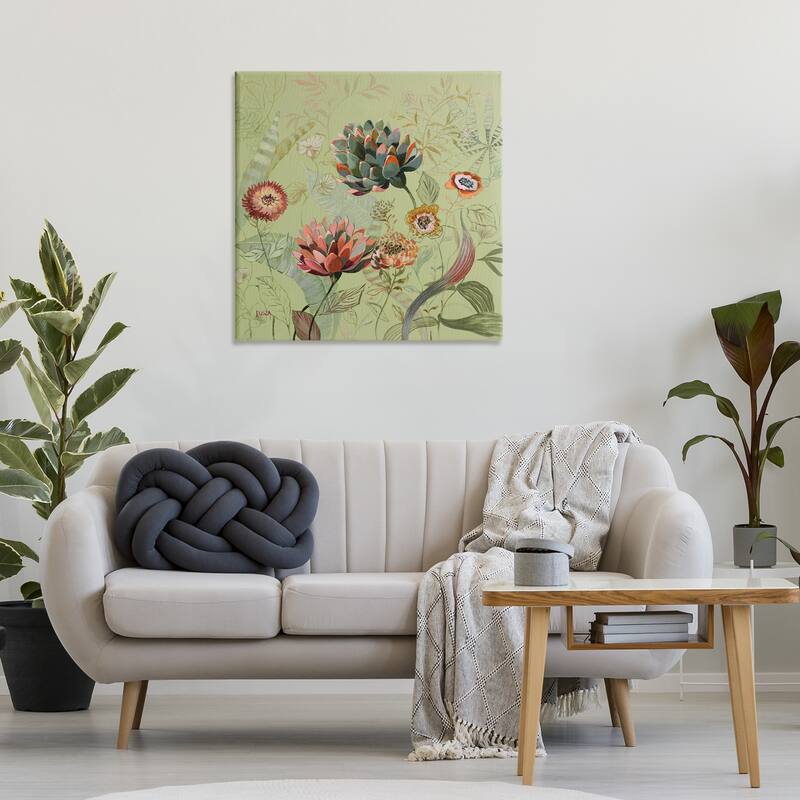 Stupell Traditional Vintage Foliage Canvas Wall Art Design By Dusza