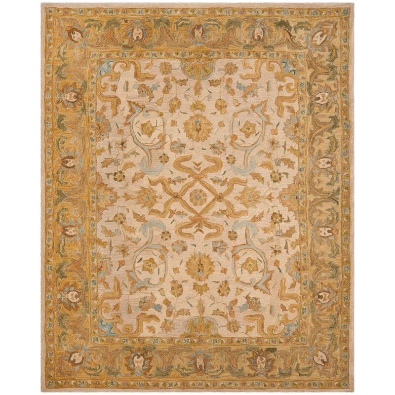 SAFAVIEH Handmade Anatolia Nuala Traditional Oriental Hand-spun Wool Rug