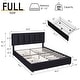 preview thumbnail 23 of 123, Javlergo Bed Frame with Storage Drawers Upholstered Platform Bed Frame with Adjustable Headboard