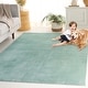 preview thumbnail 63 of 92, SAFAVIEH Faux Rabbit Fur Machine Washable Slip Resistant Nanami Rug 2' x 3' - Sage - Rectangle