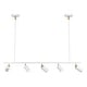 preview thumbnail 12 of 41, 5 - Light Modern Adjustable Metal Linear Spot Tracking Pendant Light