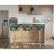 preview thumbnail 90 of 141, Carson Carrington Viby Adjustable Bar Stool with Rounded T Footrest (Set of 2)