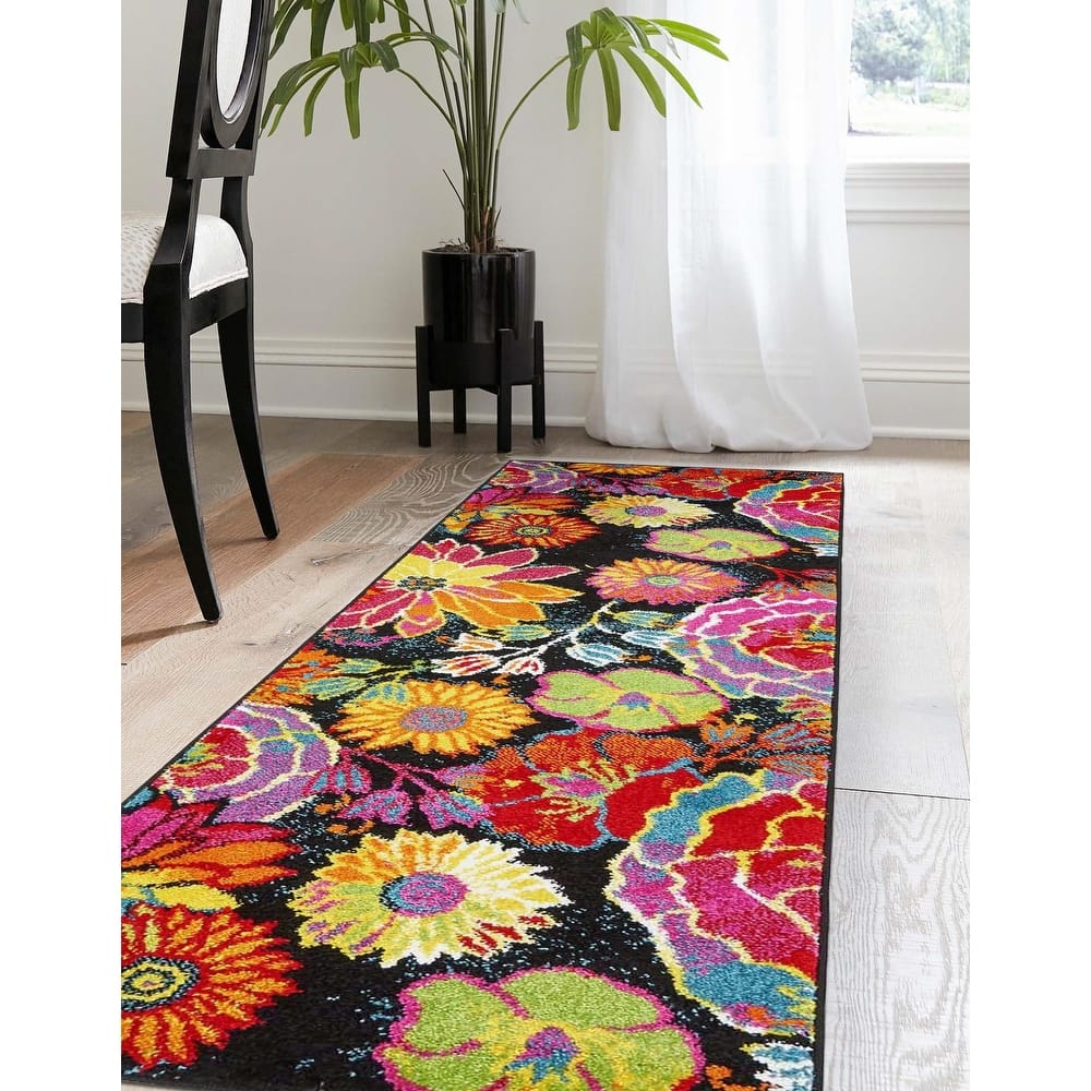 Country & Floral Noach Collection Area Rug