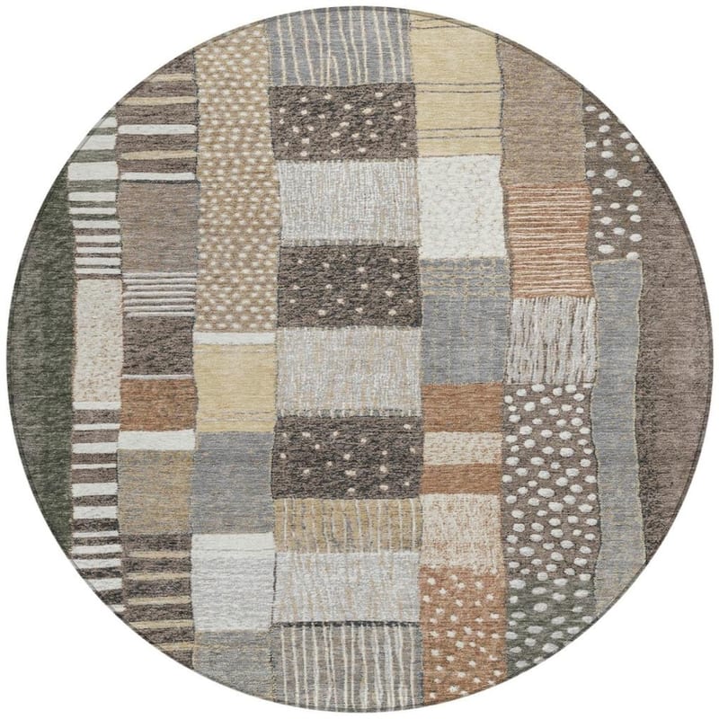 HomeRoots Geometric Transitional Rectangle Outdoor Rug