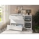 preview thumbnail 13 of 16, Shaker 53" Dresser Armoire in White