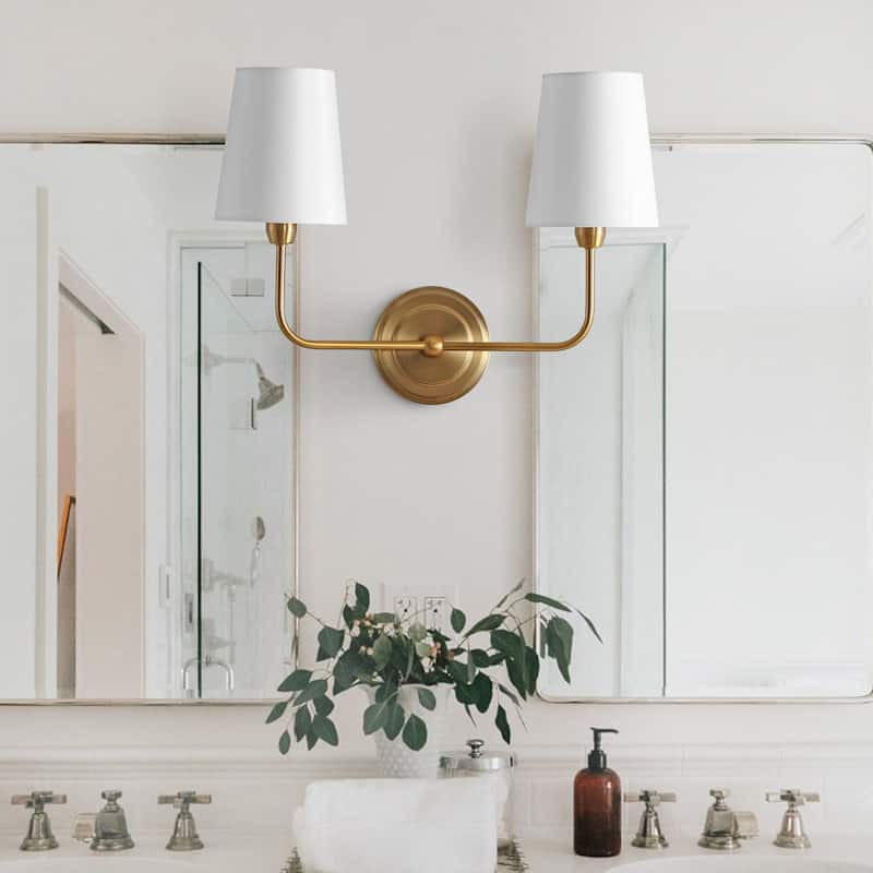 SAFAVIEH Lighting Ezra 2-light Wall Sconce - 17.5"x7"x13.5"