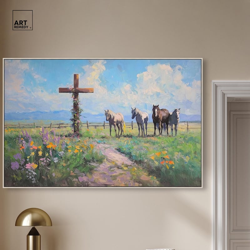 Faithful Pasture Canvas by Art Remedy