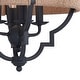 preview thumbnail 4 of 3, Beaumont 14-in W Gray and Natural Rope Farmhouse Cage Ceiling Light - 14-in. W x 17.25-in. H x 14-in. D