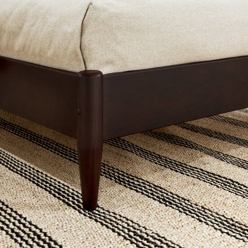 Aria Solid Wood Modern Low Profile Platform Bed