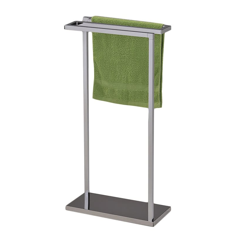 3 Tier Chrome Metal Freestanding Towel Rack Stand for Bathroom, Bedroom, Laundry Room