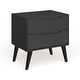 preview thumbnail 28 of 30, Carson Carrington Bodo Mid-century Modern 2-drawer Nightstand