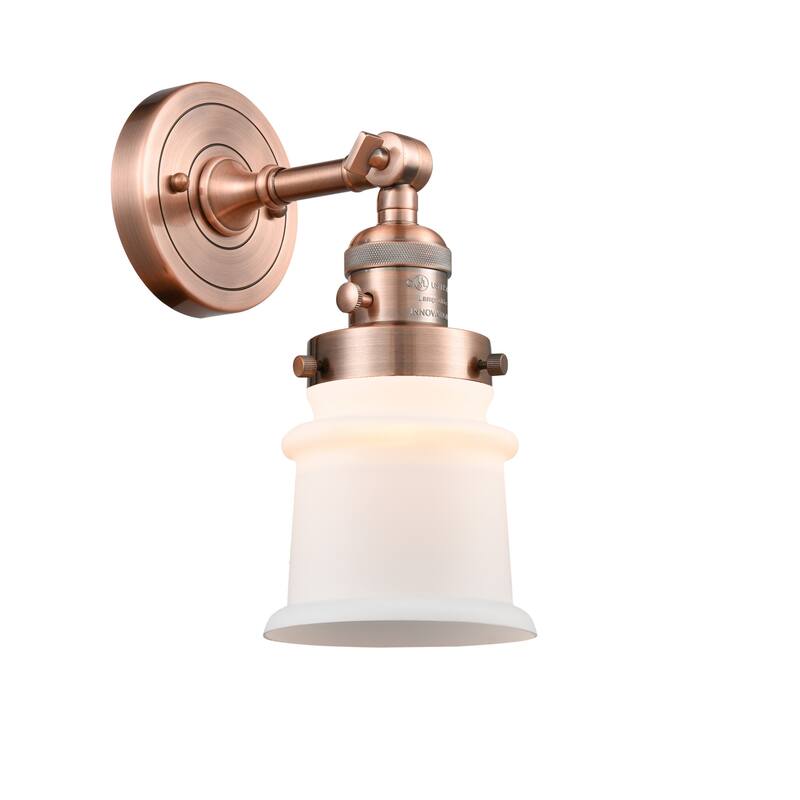 Innovations Lighting Small Canton Single Light 11" Tall Bathroom