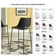 preview thumbnail 14 of 13, Signature Design by Ashley Centiar Black Bar Stool (Set of 2)