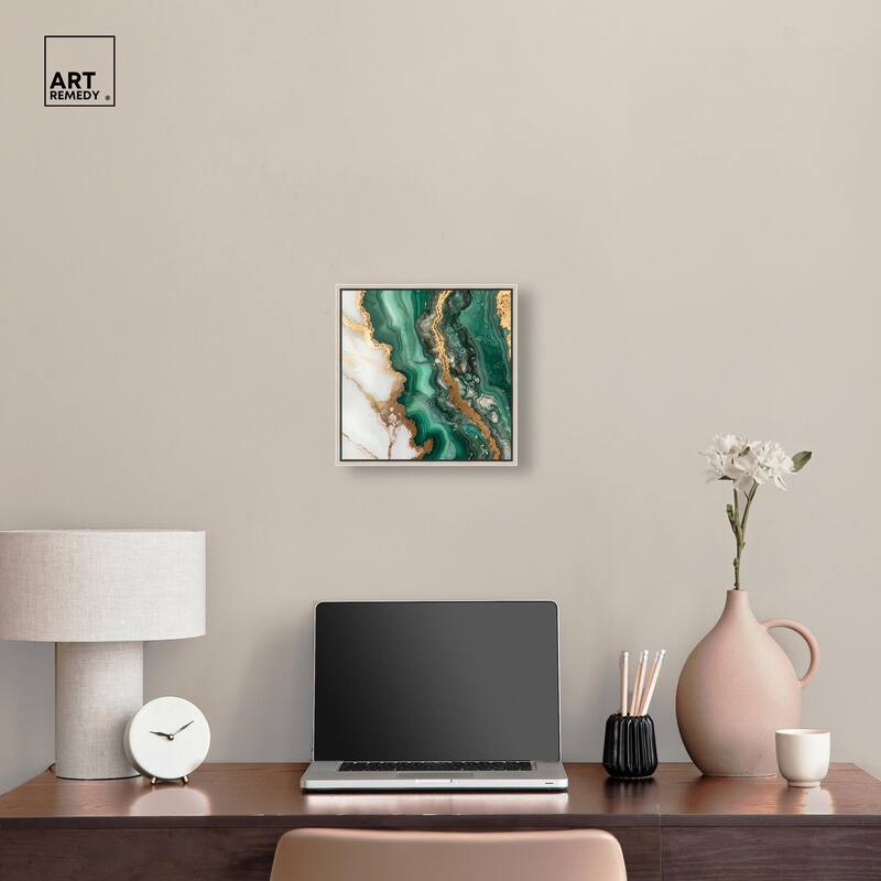 Malachite Majesty Canvas by Art Remedy