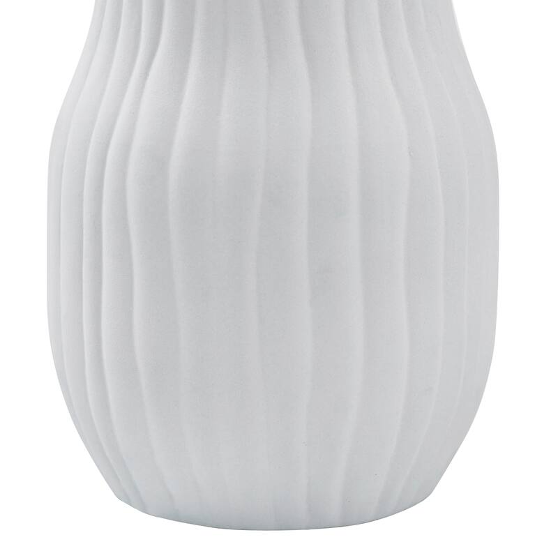 Renwil Criley Indoor Ceramic Stoneware Vase, Matte Off-White