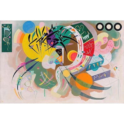 Kandinsky Dominant Curve Art Poster - 24 x 36 Inch
