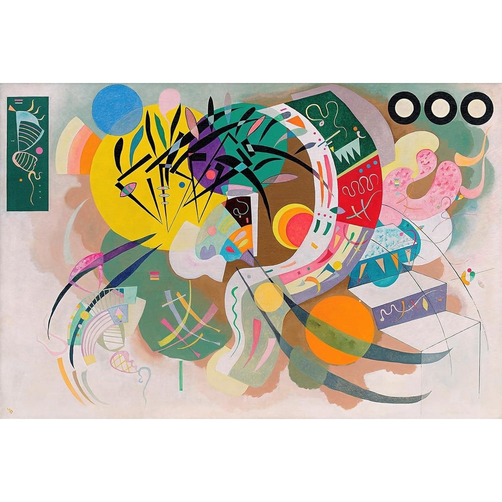 Kandinsky Dominant Curve Art Poster - 24 x 36 Inch