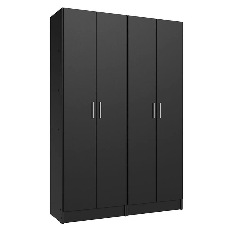 Madesa Wardrobe Cabinet with 4 Doors and 10 Utility Shelves
