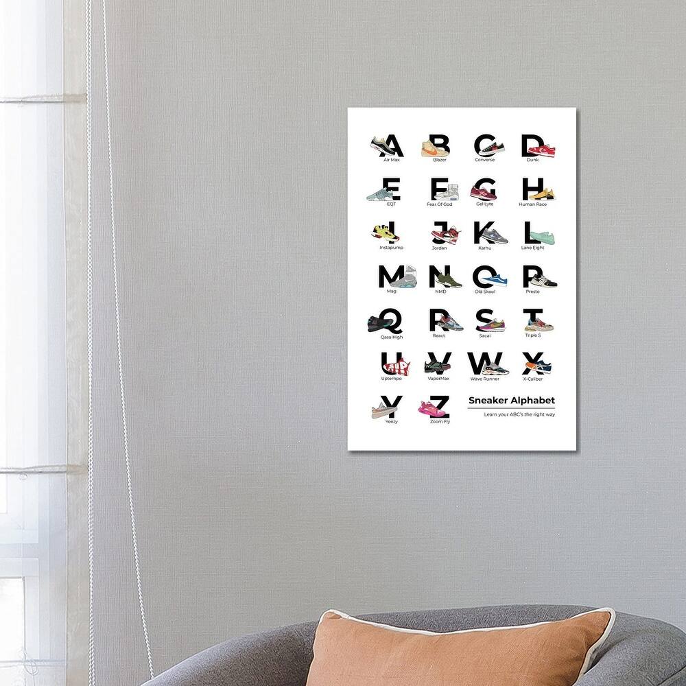 iCanvas "Sneaker Alphabet" by avesix Canvas Print