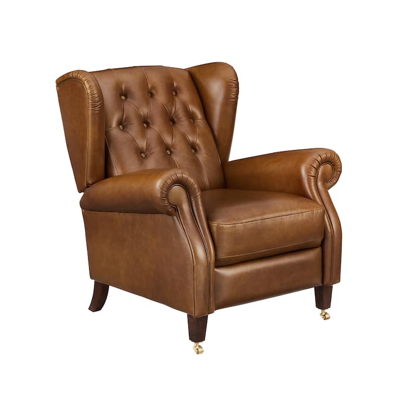 Art Leon Genuine Leather Recliner Lounge Chair