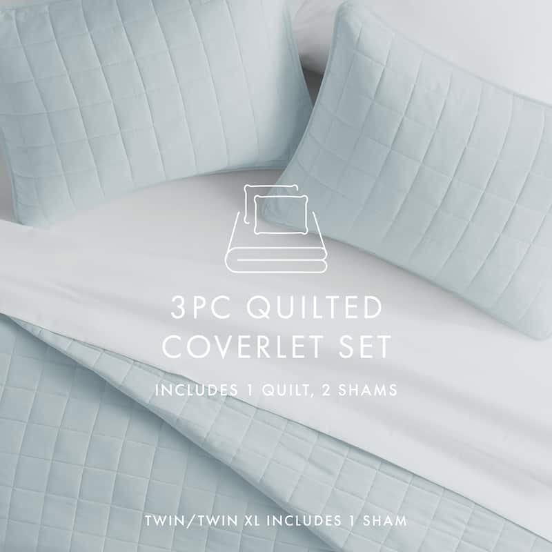 Becky Cameron Premium Ultra Soft Square Quilted Coverlet Set
