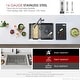 preview thumbnail 18 of 42, Dual-Mount Stainless Steel Workstation Kitchen Sink built in Accessories