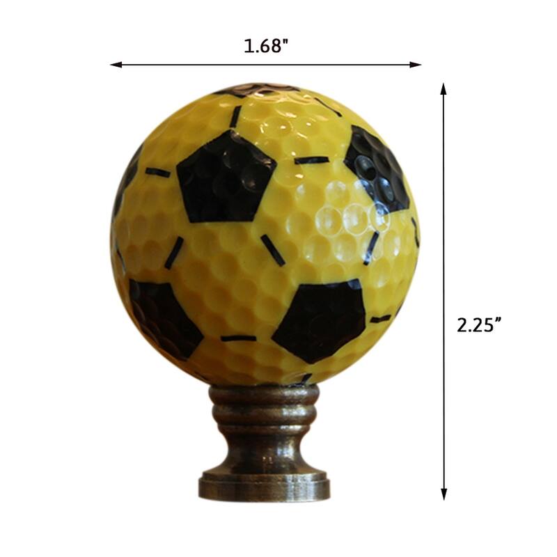 Soccer Ball Ceiling Fan Pull, 2.25"h with 12" Antiqued Brass Chain