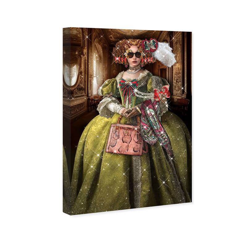 Wynwood Studio Canvas Fashion and Glam Fashion Classy Era Green and Traditional Wall Art Canvas Print