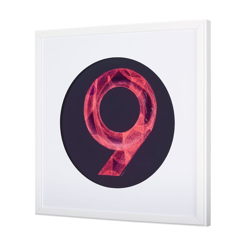 Numbers IX Framed Art Print