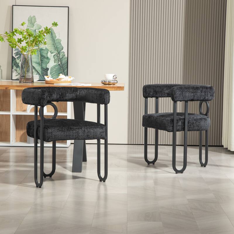 Contemporary Designed Upholstered Accent Chair set of 2