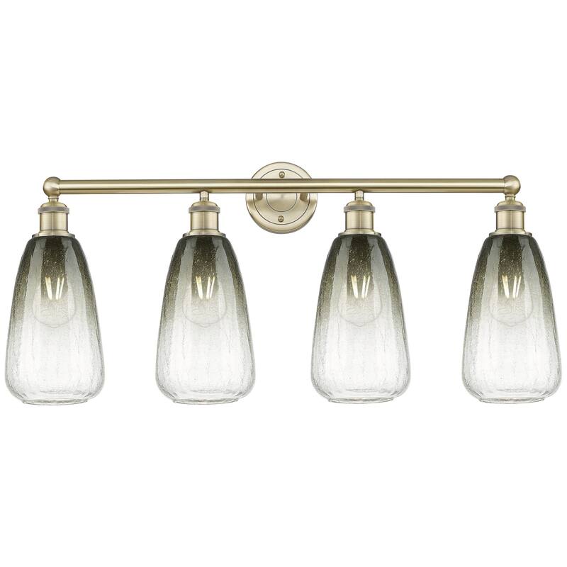 Innovations Lighting 616-4W-16-33 Brookhaven Almond Vanity Brookhaven - Antique Brass / Slate