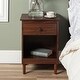 preview thumbnail 26 of 31, Walker Edison Bullrushes 1-Drawer Solid Wood Nightstand (Set of 2) Brown