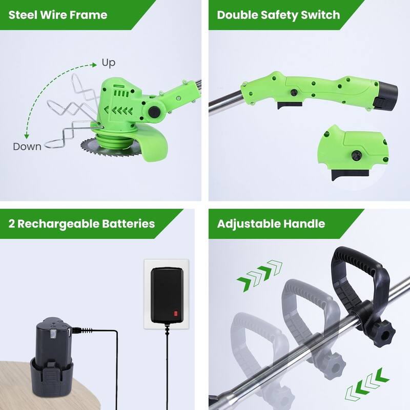 Cordless Grass Trimmer Rechargeable Lawn Mower
