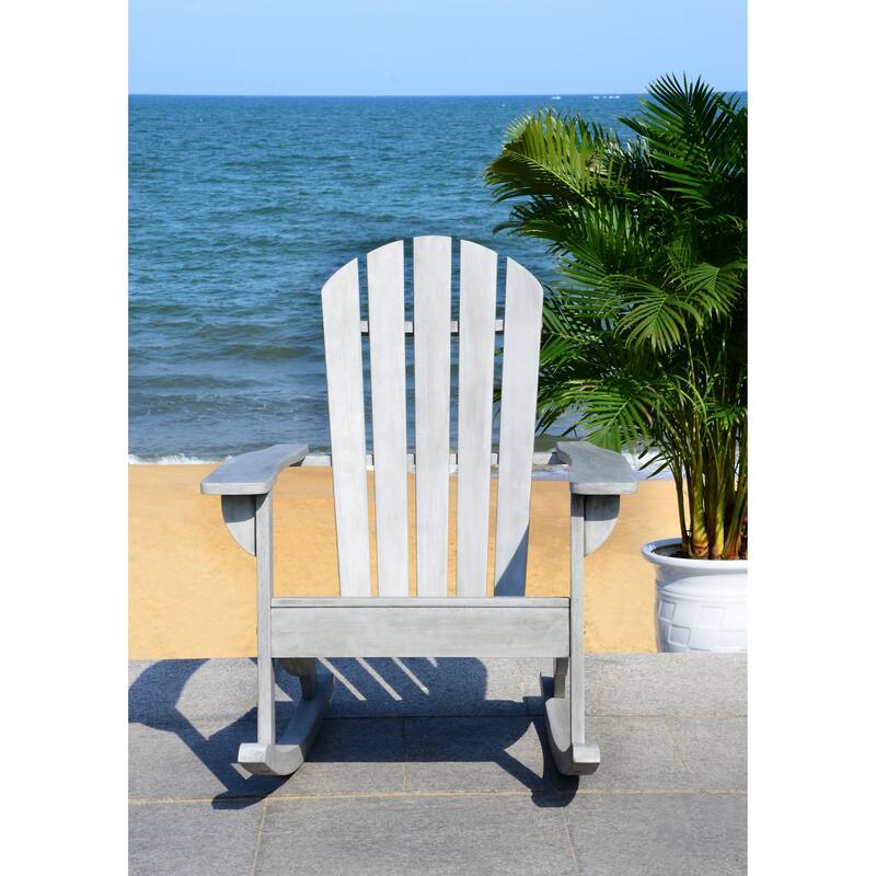 SAFAVIEH Rianna Adirondack Wood Rocking Chair - 28W x 37D x 33H